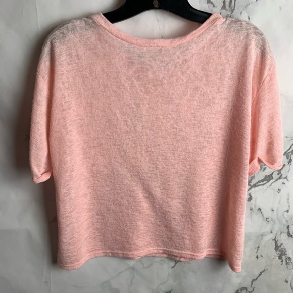 Anthropologie Mauve Pink Laced Top - Picture 2 of 5